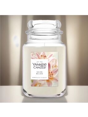 Yankee Candle Large Jar Candle- Lilies & Lace (22 oz)